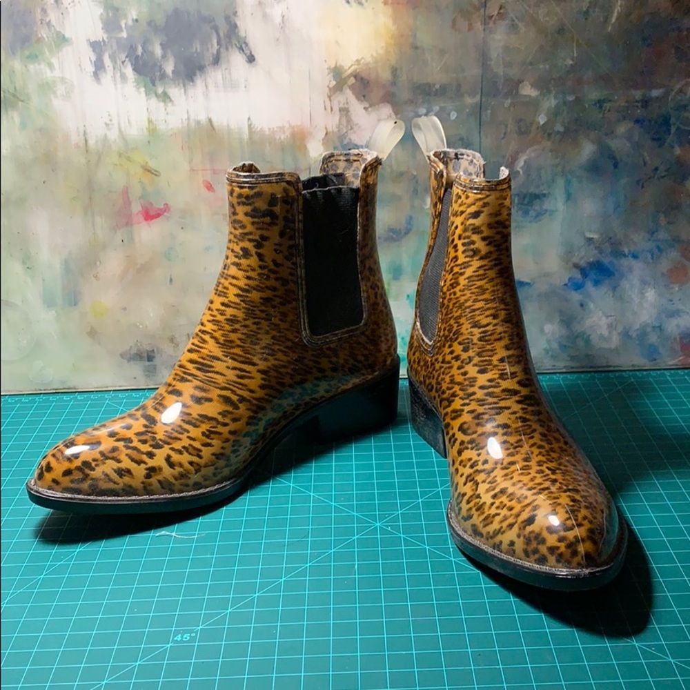 Jeffrey Campbell Leopard Rainboots